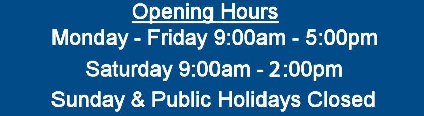 MAS Hobbies Opening Hours