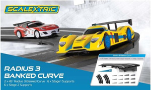 Scalextric Radius 3 Banked Curve C8297