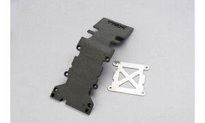 Traxxas Skidplate, rear plastic (grey)/