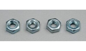 DUBRO 4.0MM Steel Hex Nuts (4/pkg)