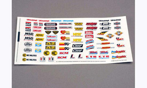 Traxxas Decal sheet, racing sponsors 2514