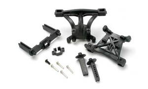 Traxxas Body mounts, front & rear/