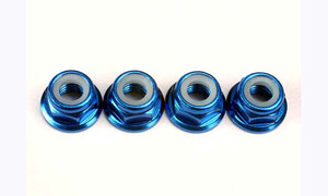 Traxxas Nuts, 5mm flanged nylon locking