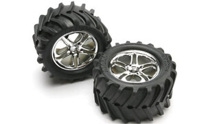 Traxxas Tires & wheels, assembled,