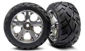 Traxxas Tires & wheels, assembled,