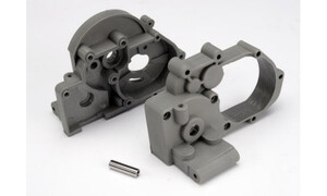 Traxxas Gearbox halves (l&r) (grey)