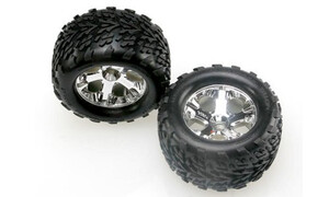 Traxxas Tires & wheels, assembled,