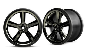 Traxxas Wheels, Gemini 3.8" (black-chrome)