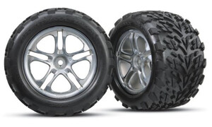 Traxxas Tires & wheels, assembled,