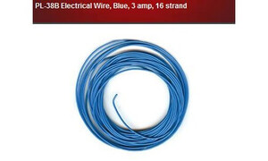 Peco PL-38B Electrical Wire, Blue,