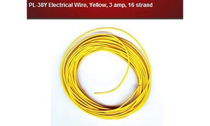 Peco PL-38Y Electrical Wire, Yellow,
