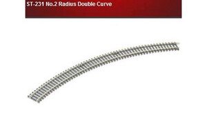 Peco ST-231 No.3 Radius Double