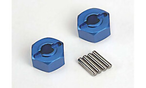 Traxxas Alloy Wheel Hex Blue (2pcs)