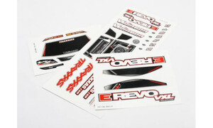 Traxxas Decal sheets, 1/16 E-Revo