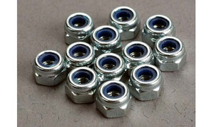 Traxxas Nuts, 3mm nylon locking (12)