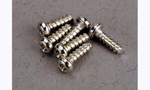 Traxxas Screws, 2x6mm roundhead self-tapping