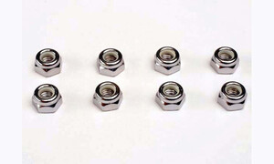 Traxxas Nuts, 5mm nylon locking (8)