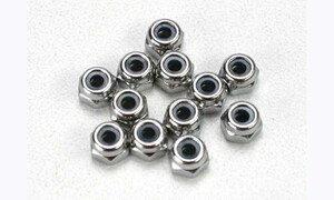 Traxxas Nuts, 2.5mm nylon locking