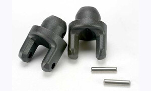 Traxxas Yokes, stub axle (2)/ pins