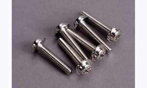 Traxxas Screws, 3x15mm washerhead