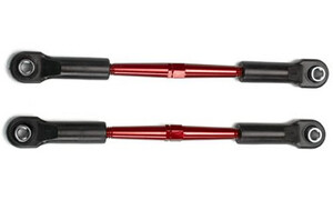 Traxxas Turnbuckles Aluminum Red-Anodized Toe Links 61mm 2336X