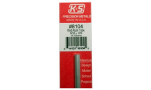 K&S 3/16" Outside Diameter Aluminum 8104