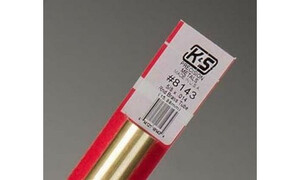 K&S 5/8" Outside Diameter Round Brass Tube 8143