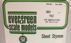 Evergreen 4501 - 1/16" x 1/16" OPAQUE