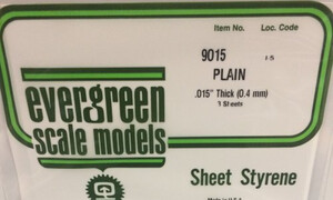 Evergreen 9015 - .015" (.38mm) Plain