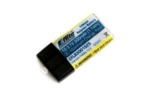 E-flite 300mAh 1S 3.7V 25C LiPo Battery