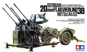 Tamiya German 2cm Flakvierling 38 Kit-CA191 35091