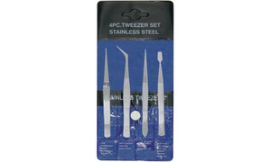 Proedge Tweezers 4 Pc Set PE53390