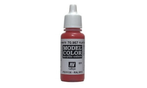 Vallejo AV70957 Flat Red 17 ml Model