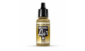 Vallejo AV71025 Dark Yellow 17 ml