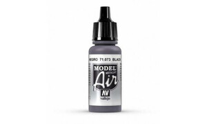 Vallejo AV71073 Black 17 ml Model