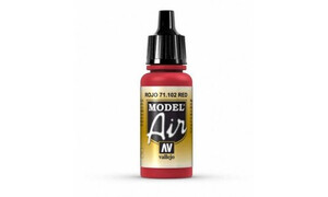 Vallejo AV71102 Red 17 ml Model Air