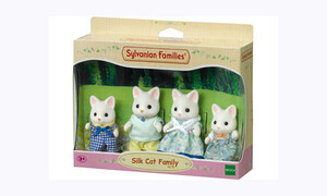 Sylvanian Families Silk Cat Family