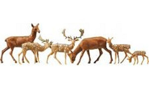 Faller Fallow Deer & Red Deer (12pc)