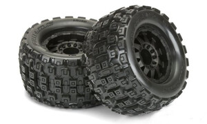 Pro-Line Racing Badlands MX38 3.8" (Traxxas Style Bead) All Terrain Tires Mounted 10127-13