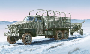 Italeri LEND LEASE U.S.TRUCK with ZIS - 3 gun Plastic Model Kit 6499S