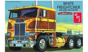 AMT Models White Freightliner Dual Drive Cabover Tractor AMT620