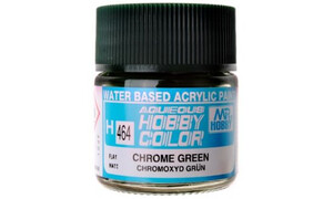 Mr Hobby Aqueous Flat Chrome Green 4973028735406