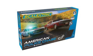 Scalextric American Police Chase (amc Javelin Police Car V Dodge Challenger) C1405