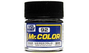 Mr Hobby C92 Semi Gloss Black 4973028635409