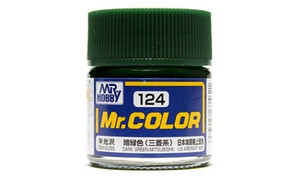 Mr Hobby C124 Semi Gloss Dark Green 4973028635621