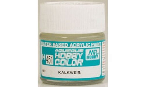 Mr Hobby H451 Aqueous Flat Chalky White 49374513