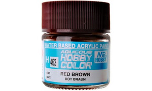 Mr Hobby H463 Aqueous Flat Red Brown 2 4973028735390