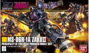 Bandai 1/144 HGUC MS-06R-1A Zaku II Blk Tristar 5057748