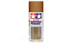 Tamiya Fine Surface Primer L for Plastic and Metal Oxide Red 4950344871605