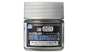 Mr Hobby SM 201 Super Metallic Fine Silver 4973028737363